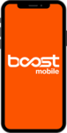 Boost Mobile logo on phone