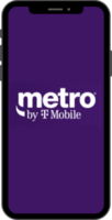 Image of cell phone with Metro by T-Mobile