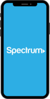 Image of cell phone with Spectrum Mobile