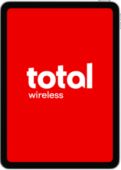 Total Wireless logo on tablet