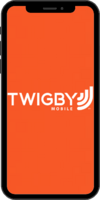 Image of cell phone with Twigby Mobile