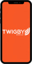 Twigby Mobile logo on phone