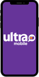 Image of cell phone with Ultra Mobile logo