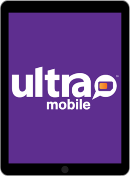 Image of tablet with Ultra Mobile logo