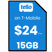 Tello 15GB prepaid SIM card