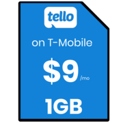 Tello 1GB prepaid SIM card