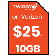 Twigby 10GB prepaid SIM card