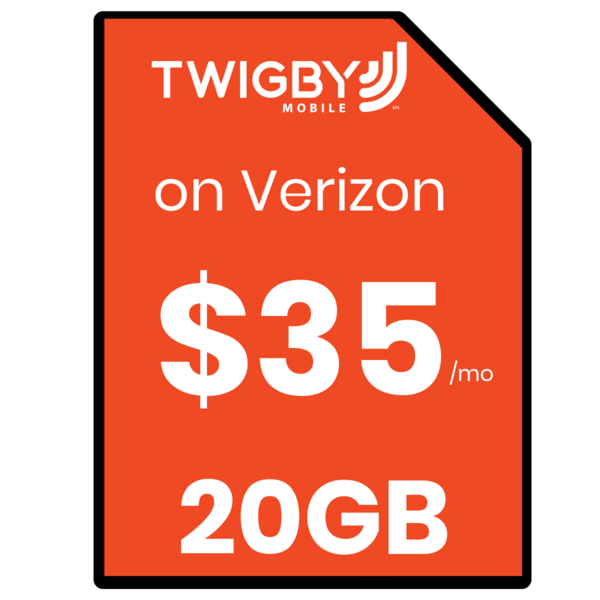 Twigby Mobile Sim Card - Vertical