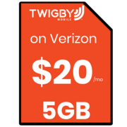 Twigby 5GB prepaid SIM card