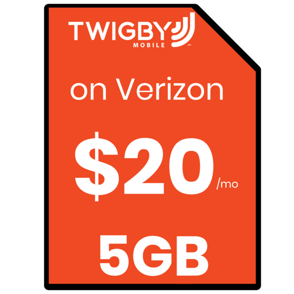 Twigby Mobile Sim Card - Vertical