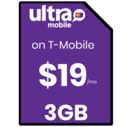 Ultra Mobile 3GB prepaid SIM card