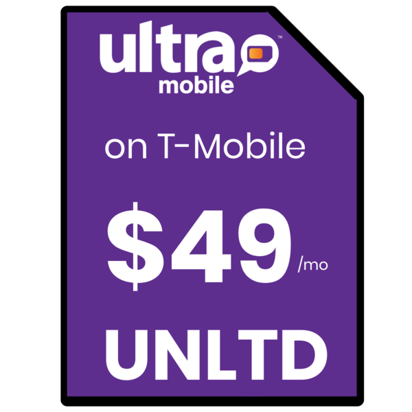 Ultra Mobile Sim Card - Vertical