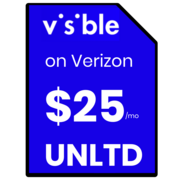 Visible unlimited data prepaid SIM card