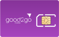 Good2Go Mobile SIM Card - Good2Go Mobile 3GB $10/mo